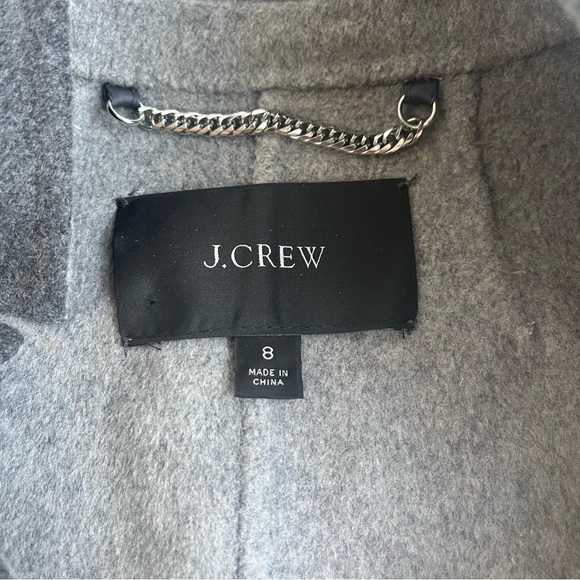 J. Crew Light Gray Leighton blazer-jacket in double-faced blend - Picture 4 of 7